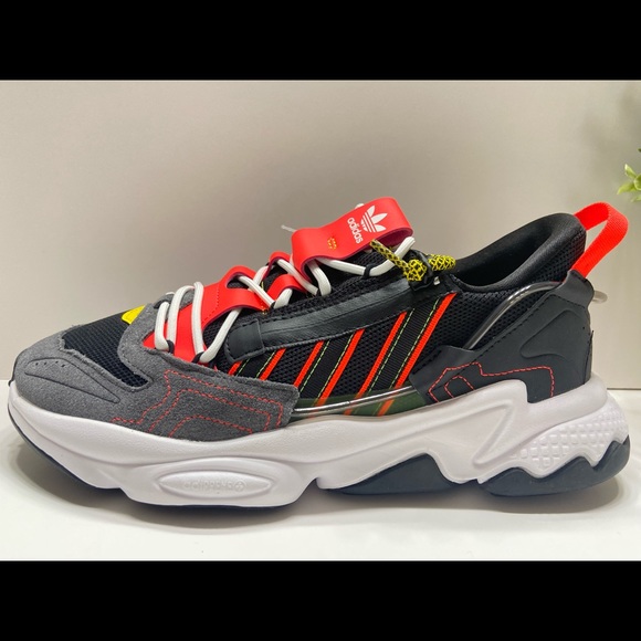 NEW Adidas Original Ozweego ZIP Men’s Shoes Black/Red/White H67266 Size 8.5. - Picture 7 of 9